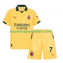 Maillot AC Milan Santiago Gimenez 7 Enfant Tenue 3ème 2025-2026 Manche Courte