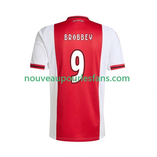 Maillot Ajax Amsterdam Brian Brobbey 9 Homme Tenue Domicile 2025-2026 Manche Courte