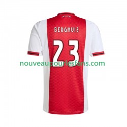 Maillot Ajax Amsterdam Steven Berghuis 23 Homme Tenue Domicile 2025-2026 Manche Courte