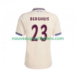 Maillot Ajax Amsterdam Steven Berghuis 23 Homme Tenue 3ème 2025-2026 Manche Courte