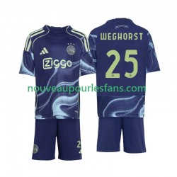 Maillot Ajax Amsterdam Wout Weghorst 25 Enfant Tenue Extérieur 2025-2026 Manche Courte
