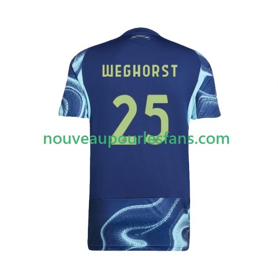 Maillot Ajax Amsterdam Wout Weghorst 25 Homme Tenue Extérieur 2025-2026 Manche Courte