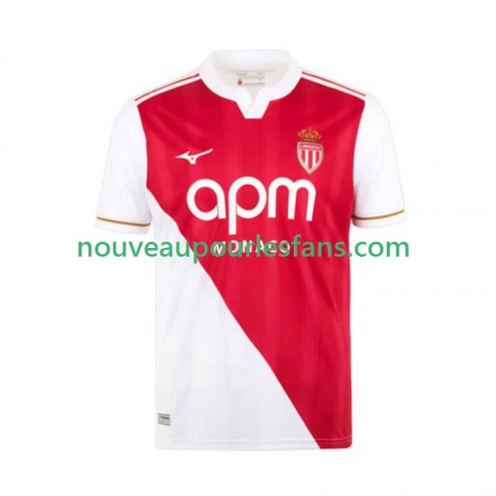 Maillot AS Monaco Homme Tenue Domicile 2025-2026 Manche Courte