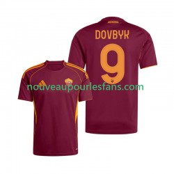 Maillot AS Rome Artem Dovbyk 9 Homme Tenue Domicile 2025-2026 Manche Courte