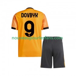 Maillot AS Rome Artem Dovbyk 9 Enfant Tenue Extérieur 2025-2026 Manche Courte