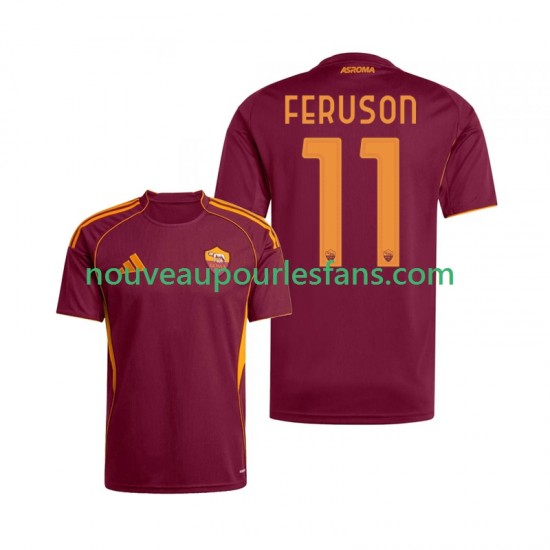 Maillot AS Rome Evan Ferguson 11 Homme Tenue Domicile 2025-2026 Manche Courte