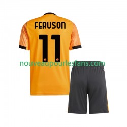 Maillot AS Rome Evan Ferguson 11 Enfant Tenue Extérieur 2025-2026 Manche Courte