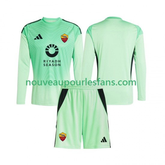 Maillot AS Rome Gardien Enfant Tenue Extérieur Tenue 4ème 2025-2026 Manche Longue
