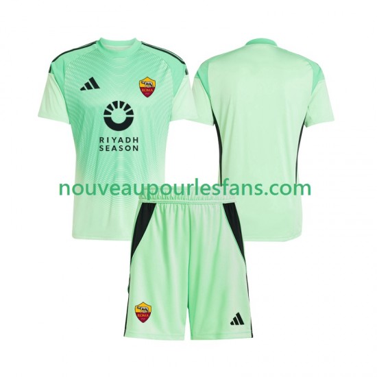 Maillot AS Rome Gardien Enfant Tenue Extérieur Tenue 4ème 2025-2026 Manche Courte
