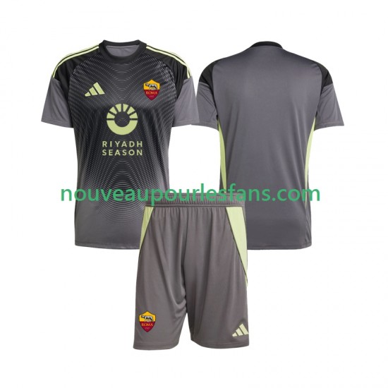 Maillot AS Rome Gardien Enfant Tenue Domicile 2025-2026 Manche Courte