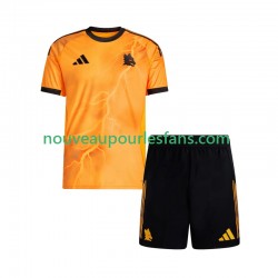 Maillot AS Rome Enfant Tenue Extérieur 2025-2026 Manche Courte