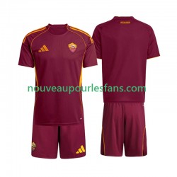 Maillot AS Rome Enfant Tenue Domicile 2025-2026 Manche Courte