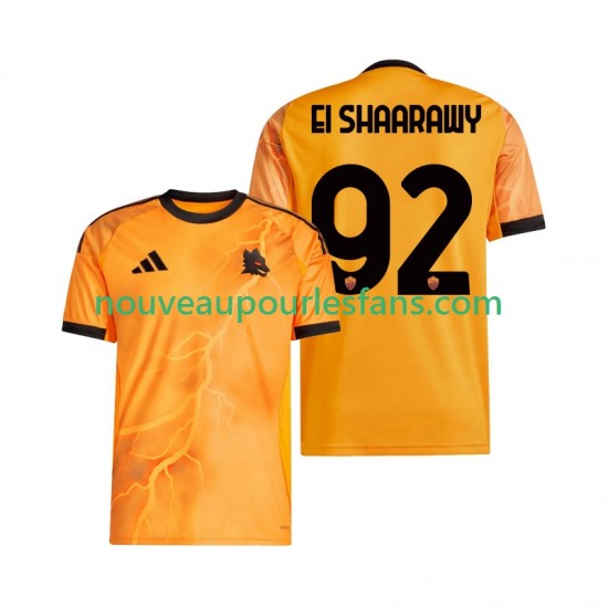 Maillot AS Rome Stephan El Shaarawy 92 Homme Tenue Extérieur 2025-2026 Manche Courte