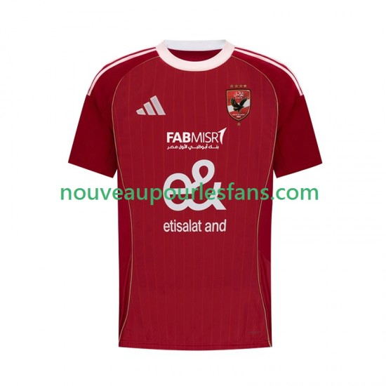 Maillot Al Ahly SC Homme Tenue Domicile 2025-2026 Manche Courte