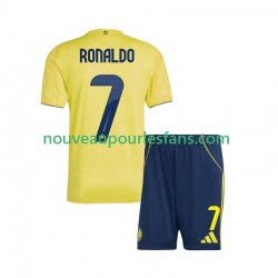 Maillot Al Nassr Cristiano Ronaldo 7 Enfant Tenue Domicile 2025-2026 Manche Courte