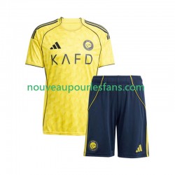 Maillot Al Nassr Enfant Tenue Domicile 2025-2026 Manche Courte