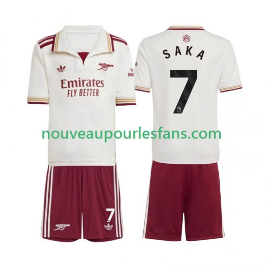 Maillot Arsenal Bukayo Saka 7 Enfant Tenue 3ème 2025-2026 Manche Courte