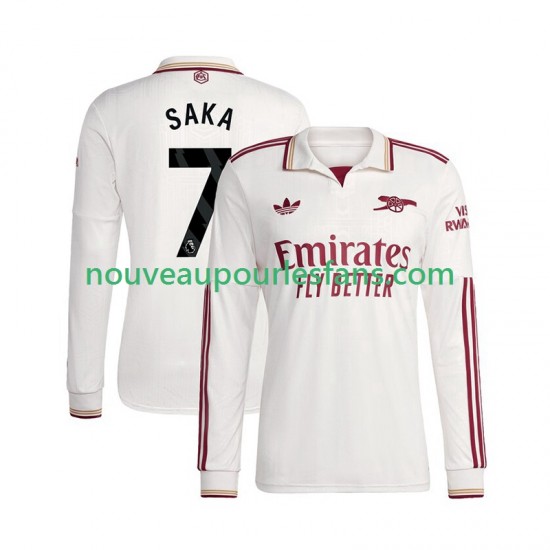 Maillot Arsenal Bukayo Saka 7 Homme Tenue 3ème 2025-2026 Manche Longue