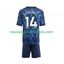 Maillot Arsenal Viktor Gyokeres 14 Enfant Tenue Extérieur 2025-2026 Manche Courte