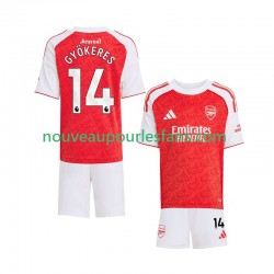 Maillot Arsenal Viktor Gyokeres 14 Enfant Tenue Domicile 2025-2026 Manche Courte