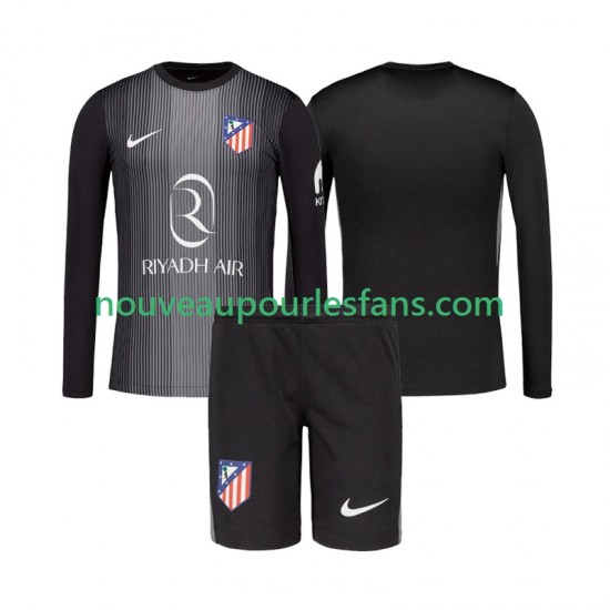 Maillot Atlético Madrid Gardien Enfant Tenue Extérieur 2025-2026 Manche Longue