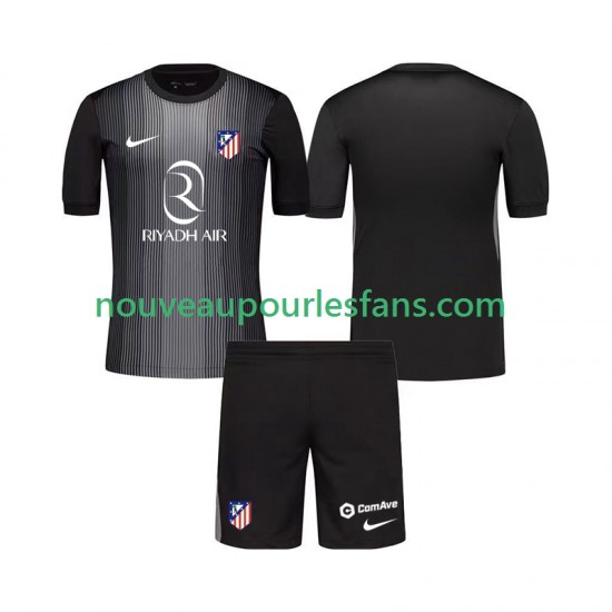 Maillot Atlético Madrid Gardien Enfant Tenue Extérieur 2025-2026 Manche Courte