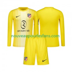 Maillot Atlético Madrid Gardien Enfant Tenue Domicile 2025-2026 Manche Longue