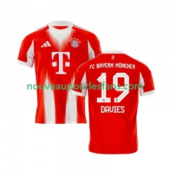 Maillot Bayern Munich Alphonso Davies 19 Homme Tenue Domicile 2025-2026 Manche Courte