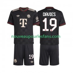 Maillot Bayern Munich Alphonso Davies 19 Enfant Tenue 3ème 2025-2026 Manche Courte