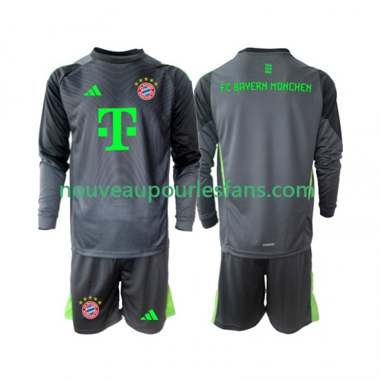 Maillot Bayern Munich Gardien Enfant Tenue Extérieur 2025-2026 Manche Longue