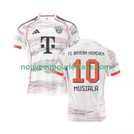 Maillot Bayern Munich Jamal Musiala 10 Homme Tenue Extérieur 2025-2026 Manche Courte