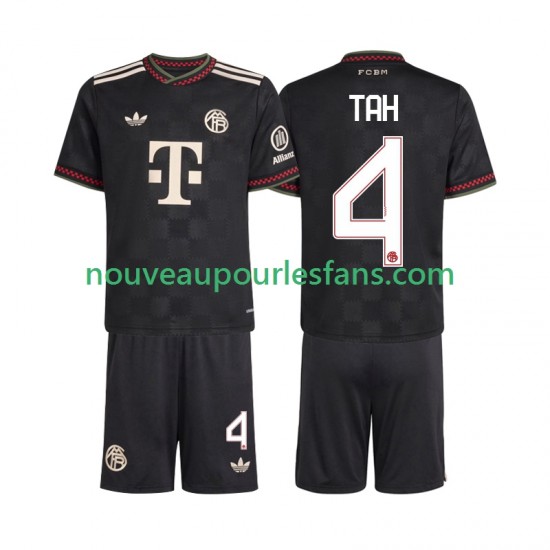 Maillot Bayern Munich Jonathan Tah 4 Enfant Tenue 3ème 2025-2026 Manche Courte