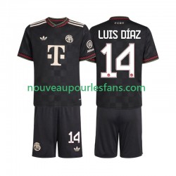 Maillot Bayern Munich Luis Diaz 14 Enfant Tenue 3ème 2025-2026 Manche Courte
