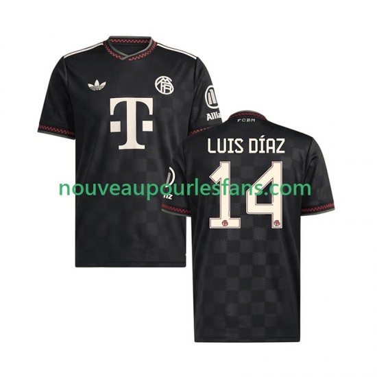 Maillot Bayern Munich Luis Diaz 14 Homme Tenue 3ème 2025-2026 Manche Courte