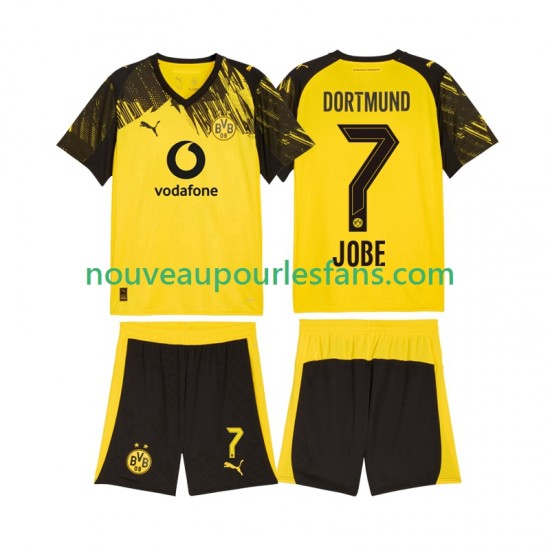 Maillot Borussia Dortmund Jobe Bellingham 7 Enfant Tenue Domicile 2025-2026 Manche Courte