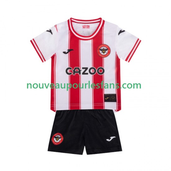 Maillot Brentford Enfant Tenue Domicile 2025-2026 Manche Courte