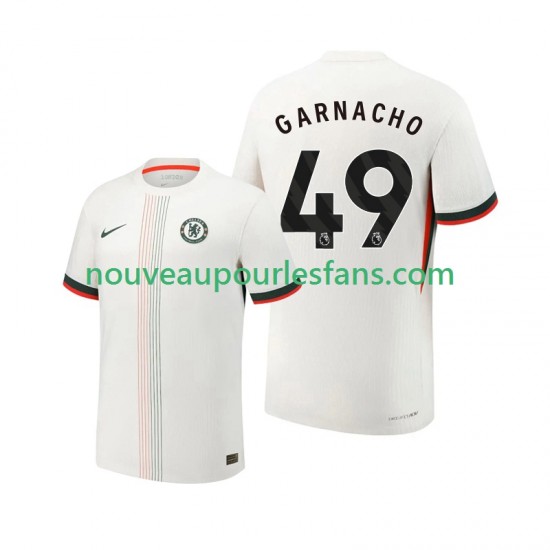 Maillot Chelsea Alejandro Garnacho 49 Homme Tenue Extérieur 2025-2026 Manche Courte