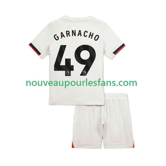 Maillot Chelsea Alejandro Garnacho 49 Enfant Tenue Extérieur 2025-2026 Manche Courte