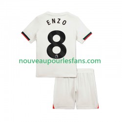 Maillot Chelsea Enzo Fernandez 8 Enfant Tenue Extérieur 2025-2026 Manche Courte