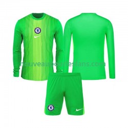 Maillot Chelsea Gardien Enfant Tenue Extérieur 2025-2026 Manche Longue