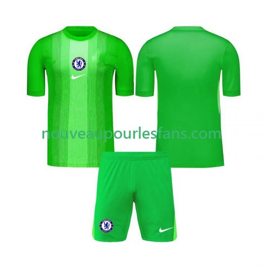 Maillot Chelsea Gardien Enfant Tenue Extérieur 2025-2026 Manche Courte