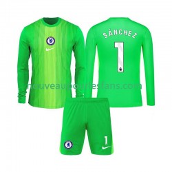 Maillot Chelsea Robert Sanchez 1 Gardien Enfant Tenue Extérieur 2025-2026 Manche Longue