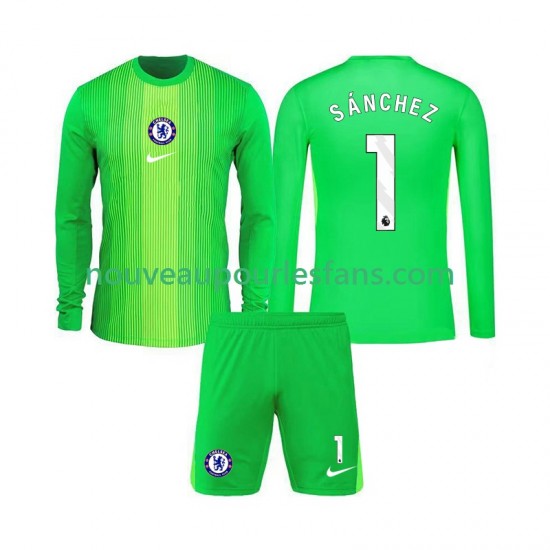Maillot Chelsea Robert Sanchez 1 Gardien Enfant Tenue Extérieur 2025-2026 Manche Longue
