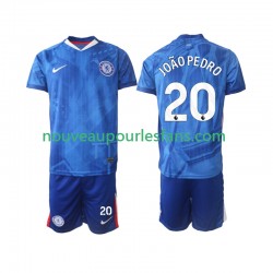 Maillot Chelsea joao pedro 20 Enfant Tenue Domicile 2025-2026 Manche Courte