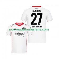 Maillot Eintracht Frankfurt Mario Gotze 27 Homme Tenue Extérieur 2025-2026 Manche Courte