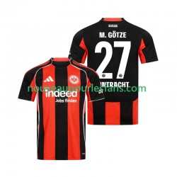 Maillot Eintracht Frankfurt Mario Gotze 27 Homme Tenue Domicile 2025-2026 Manche Courte