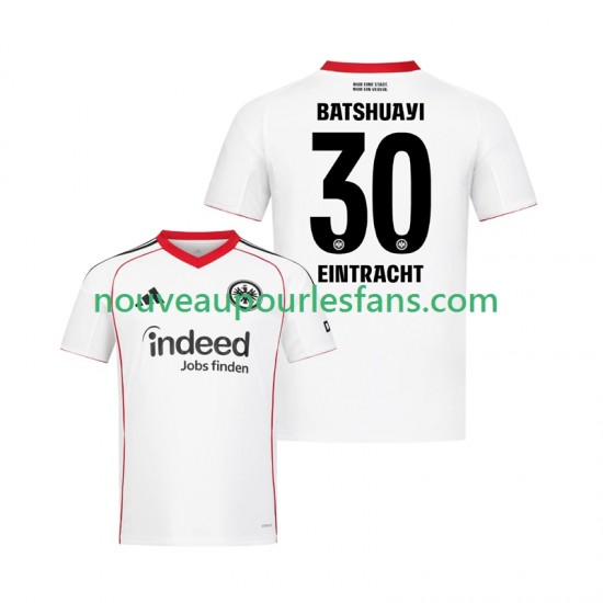 Maillot Eintracht Frankfurt Michy Batshuayi 30 Homme Tenue Extérieur 2025-2026 Manche Courte