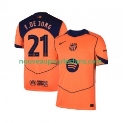 Maillot FC Barcelone Frenkie de Jong 21 UCL Homme Tenue 3ème 2025-2026 Manche Courte