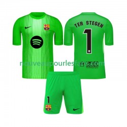 Maillot FC Barcelone Ter Stegen 1 Gardien Enfant Tenue Domicile 2025-2026 Manche Courte
