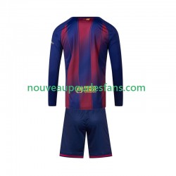 Maillot FC Barcelone Enfant Tenue Domicile 2025-2026 Manche Longue